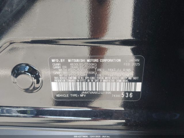 2025 MITSUBISHI ECLIPSE CROSS JA4ATVAA8SZ021896 Photo 8