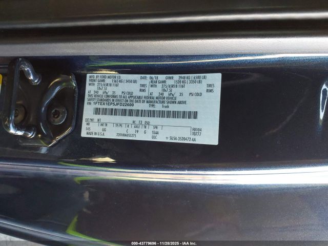 2018 FORD F-150 1FTEX1EP5JFD22600 Photo 8