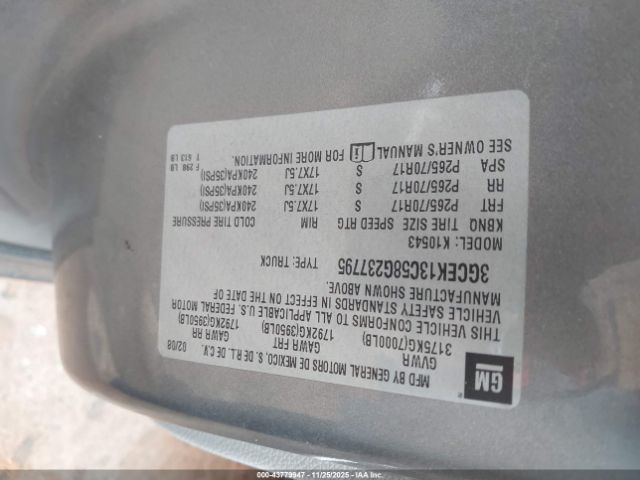 2008 CHEVROLET SILVERADO 1500 3GCEK13C58G237795 Photo 8