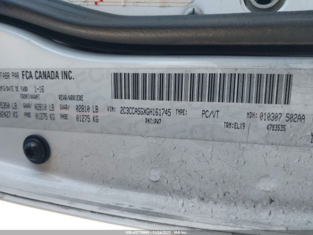 2016 CHRYSLER 300C 2C3CCASGXGH161745 Photo 8