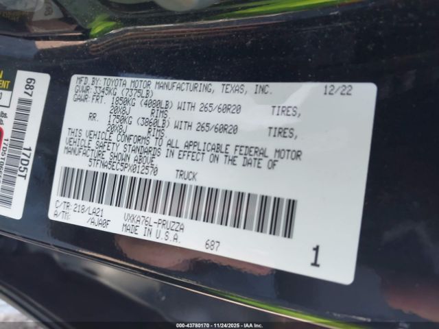 2023 TOYOTA TUNDRA 5TFNA5EC5PX012570 Photo 8