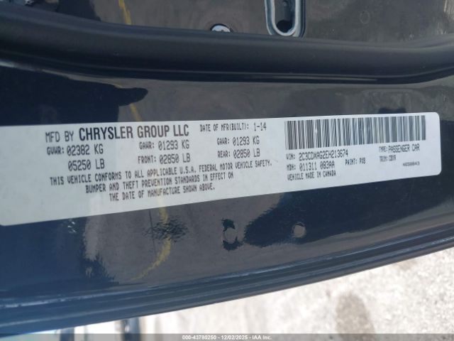 2014 DODGE CHARGER 2C3CDXAG2EH213674 Photo 8