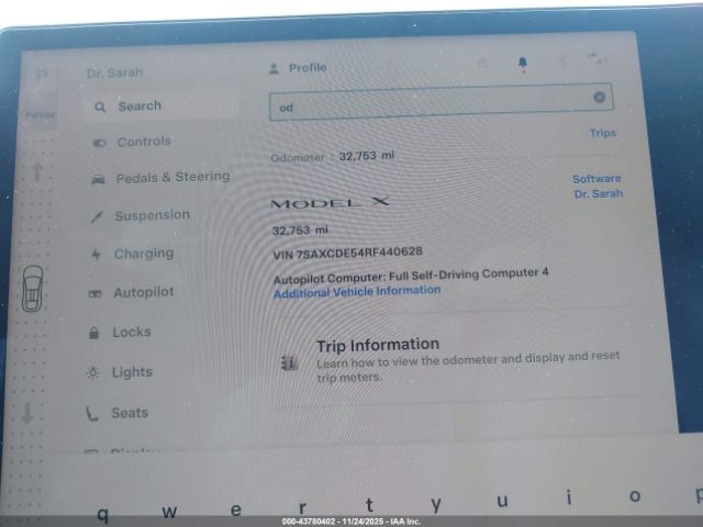 2024 TESLA MODEL X 7SAXCDE54RF440628 Photo 6