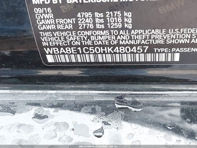 2017 BMW 330E WBA8E1C50HK480457 Photo 8