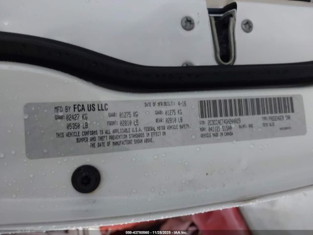 2016 CHRYSLER 300C 2C3CCAET4GH244029 Photo 8