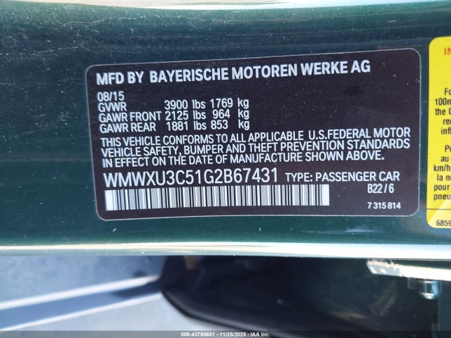 2016 MINI HARDTOP WMWXU3C51G2B67431 Photo 8