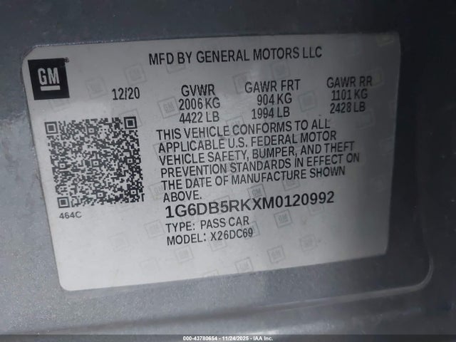 2021 CADILLAC CT4 1G6DB5RKXM0120992 Photo 8