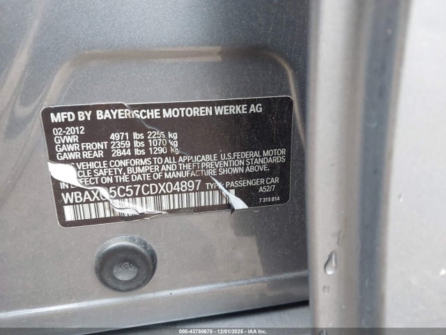 2012 BMW 528I WBAXG5C57CDX04897 Photo 8