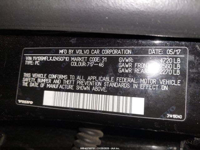 2018 VOLVO S60 YV126MFLXJ2450710 Photo 8