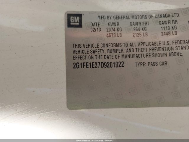 2013 CHEVROLET CAMARO 2G1FE1E37D9201922 Photo 8