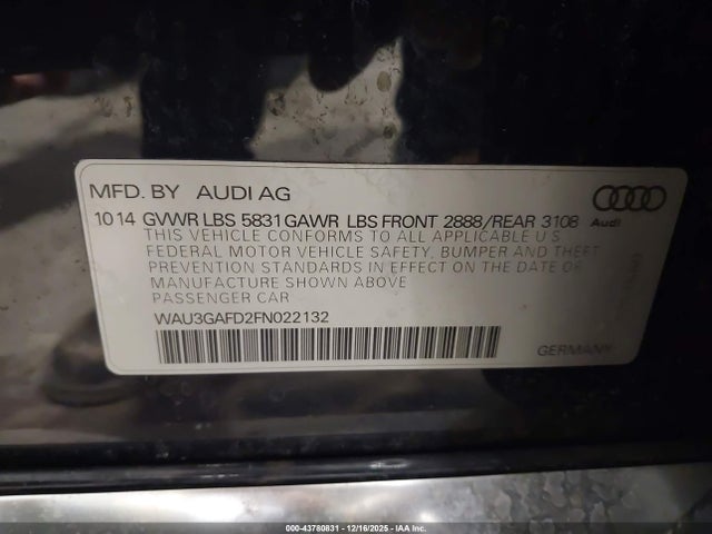 2015 AUDI A8 L WAU3GAFD2FN022132 Photo 8