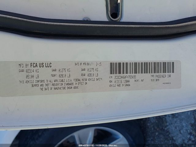 2015 DODGE CHARGER 2C3CDXHG0FH765035 Photo 8