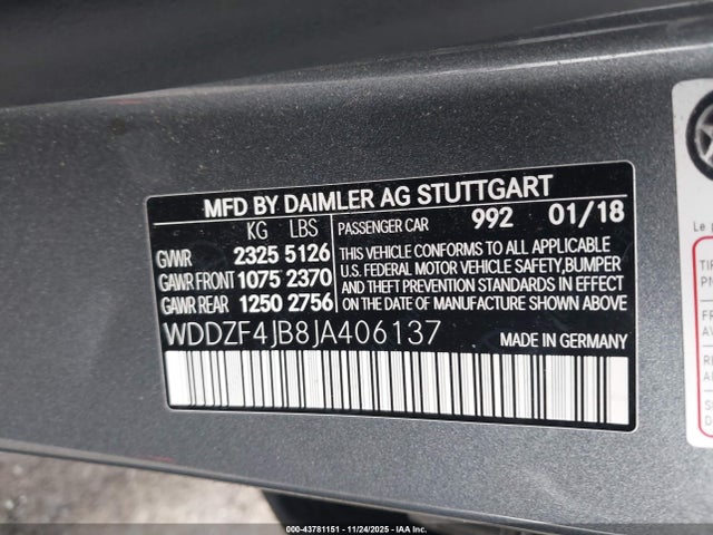 Mercedes-Benz E 300 2018 WDDZF4JB8JA406137 Image 9