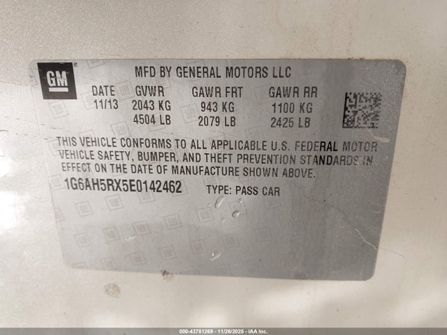 2014 CADILLAC ATS 1G6AH5RX5E0142462 Photo 8