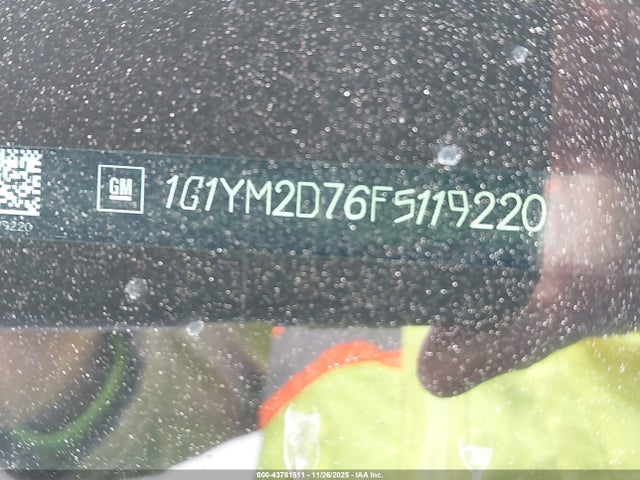 2015 CHEVROLET CORVETTE 1G1YM2D76F5119220 Photo 8