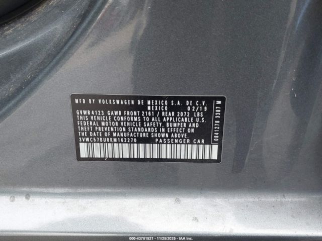 2019 VOLKSWAGEN JETTA 3VWC57BU8KM162270 Photo 8
