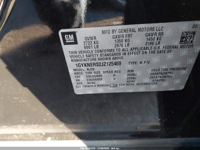 2018 CADILLAC XT5 1GYKNERS2JZ125469 Photo 8