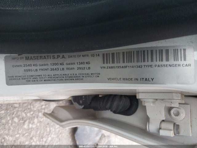 ZAM57XSA9F1141342 Maserati m156d