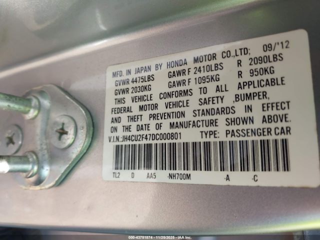 2013 ACURA TSX JH4CU2F47DC000801 Photo 8