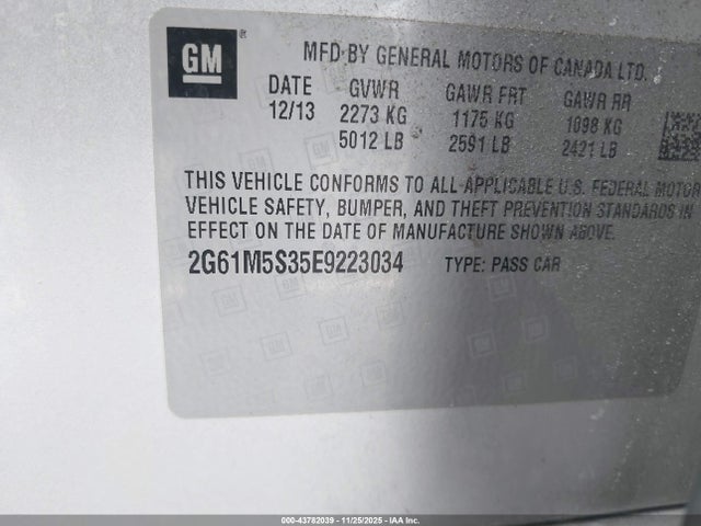 2014 CADILLAC XTS 2G61M5S35E9223034 Photo 8