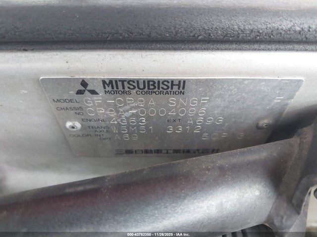 1998 MITSUBISHI LANCER EVOLUTION V 000000CP9A0004096 Photo 8