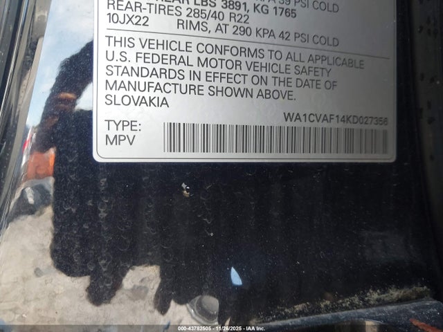 2019 AUDI Q8 WA1CVAF14KD027356 Photo 8