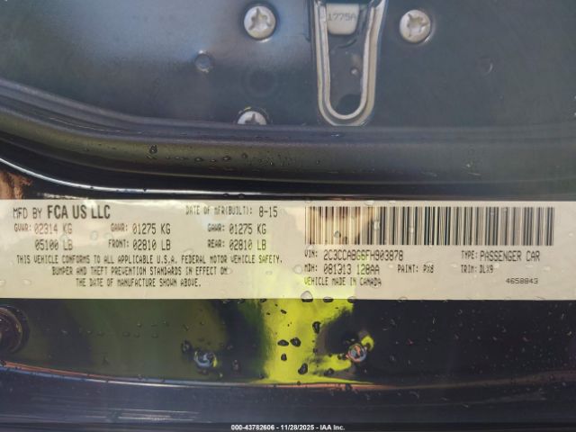 2015 CHRYSLER 300 2C3CCABG6FH903878 Photo 8