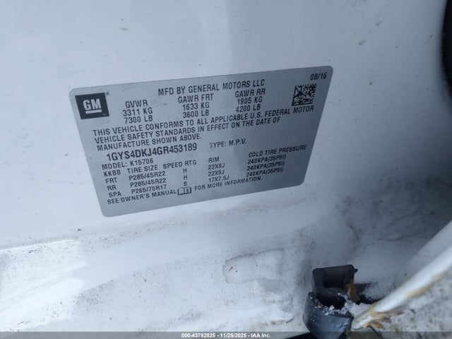 Cadillac Escalade Platinum 2016 1GYS4DKJ4GR453189 Image 9