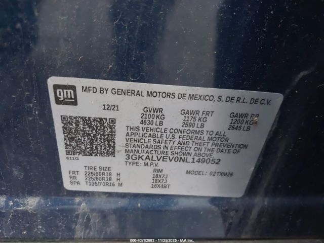 2022 GMC TERRAIN 3GKALVEV0NL149052 Photo 8