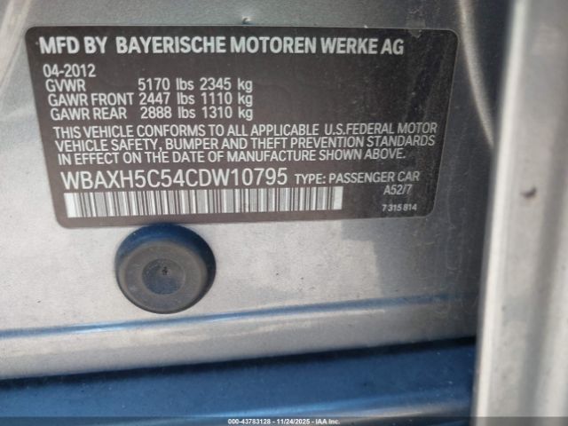 2012 BMW 528I WBAXH5C54CDW10795 Photo 8