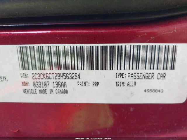 2011 CHRYSLER 300C 2C3CK6CT2BH563294 Photo 8