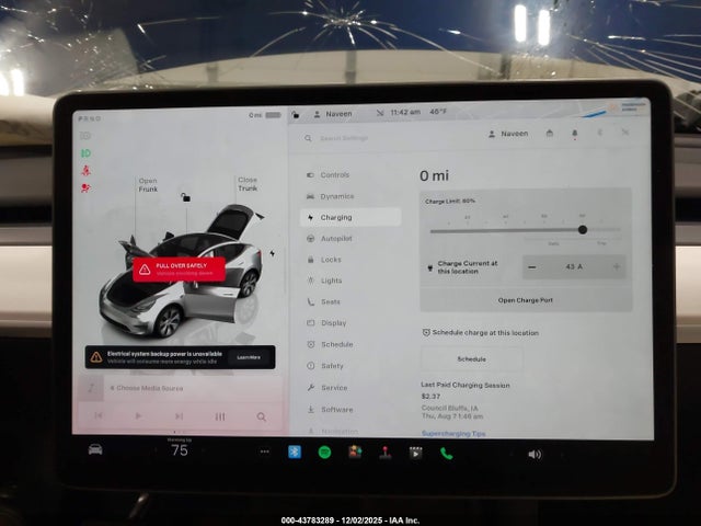 43783289 :رقم المزاد ، 7SAYGAEE1PF789508 vin ، 2023 Tesla Model Y Awd/long Range Dual Motor All-wheel Drive مزاد بيع