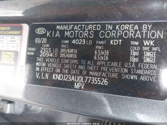 2020 KIA SOUL KNDJ23AU0L7735526 Photo 8