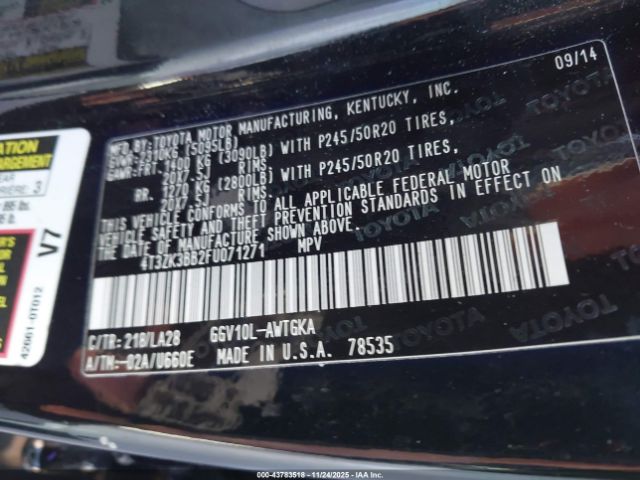 2015 TOYOTA VENZA 4T3ZK3BB2FU071271 Photo 8