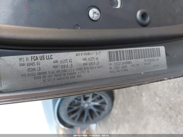 2017 DODGE CHALLENGER 2C3CDZFJ9HH588854 Photo 8