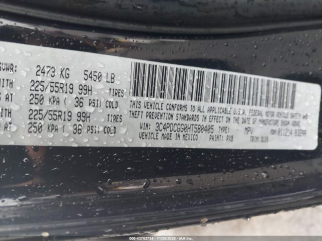 2017 DODGE JOURNEY 3C4PDCGG0HT580405 Photo 8