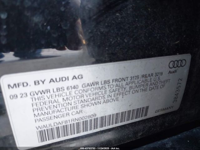 2024 AUDI A8 WAULDAF81RN002809 Photo 8