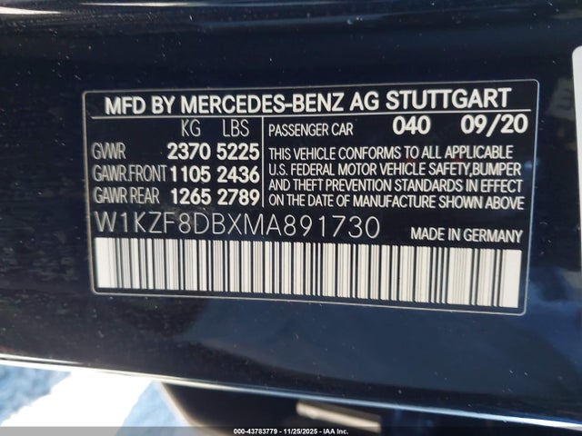 2021 MERCEDES-BENZ E 350 W1KZF8DBXMA891730 Photo 8