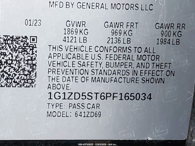 2023 CHEVROLET MALIBU 1G1ZD5ST6PF165034 Photo 8