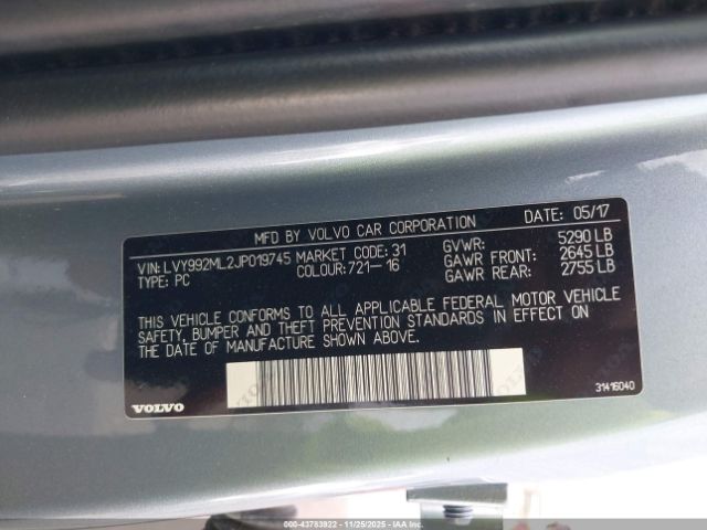 2018 VOLVO S90 LVY992ML2JP019745 Photo 8