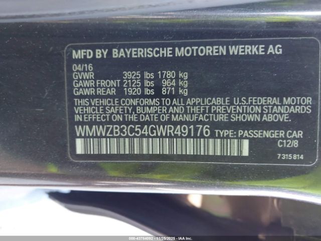 2016 MINI COUNTRYMAN WMWZB3C54GWR49176 Photo 8