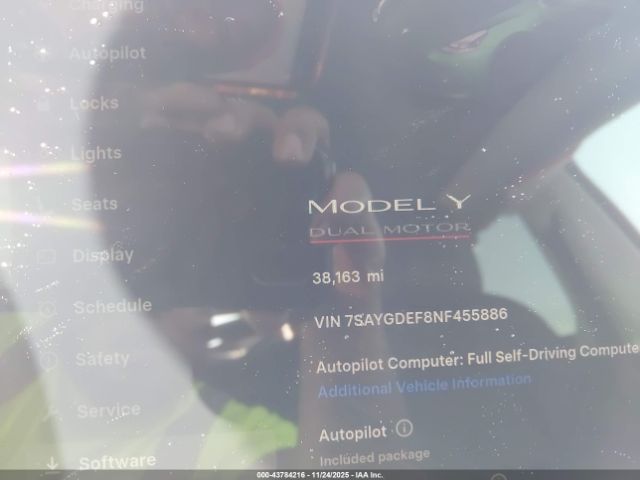 2022 TESLA MODEL Y 7SAYGDEF8NF455886 Photo 6