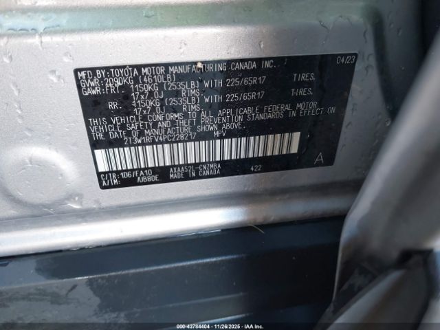 2023 TOYOTA RAV4 2T3W1RFV4PC228217 Photo 8