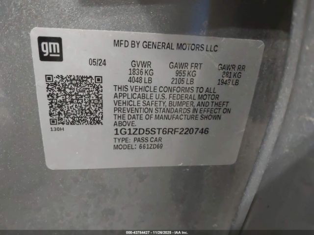 2024 CHEVROLET MALIBU 1G1ZD5ST6RF220746 Photo 8