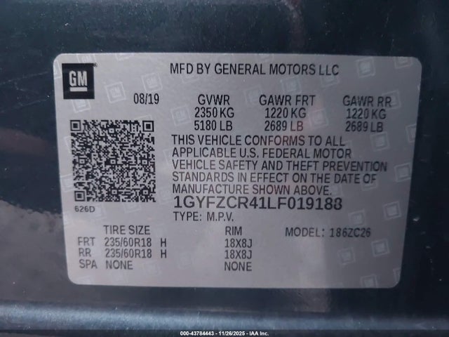 2020 CADILLAC XT4 1GYFZCR41LF019188 Photo 8