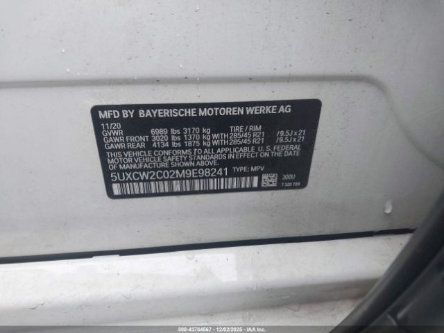 2021 BMW X7 5UXCW2C02M9E98241 Photo 8