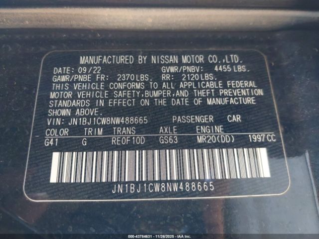 2022 NISSAN ROGUE SPORT JN1BJ1CW8NW488665 Photo 8