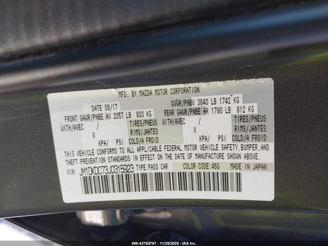 2018 MAZDA CX-3 JM1DKDC73J0315923 Photo 8