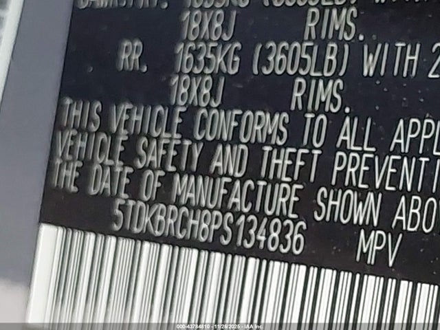 Toyota Highlander Hybrid Xle 2023 5TDKBRCH8PS134836 Image 9