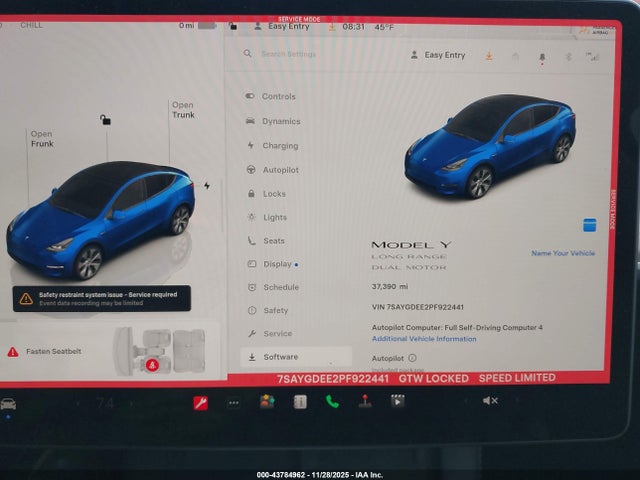 2023 TESLA MODEL Y 7SAYGDEE2PF922441 Photo 6